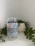 Without trucks Aus stops beer can cup