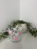 Mushrooms clear glass mug