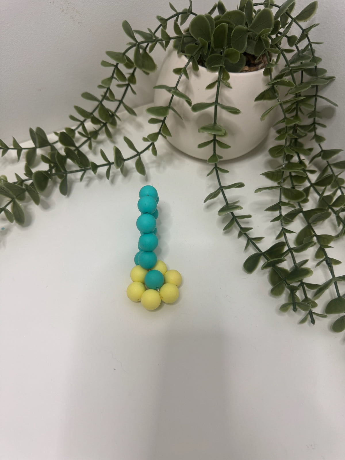 Yellow flower teether