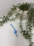 Blue cactus beaded cup charm