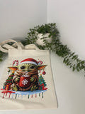 Yoda Christmas tote bag