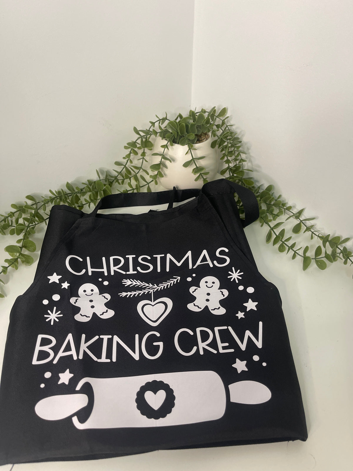 Kids Christmas apron white