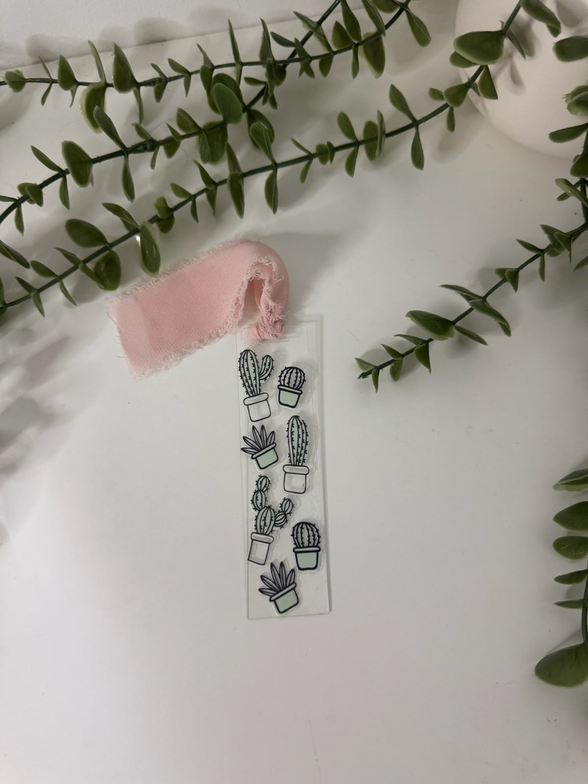 Cactus acrylic bookmark