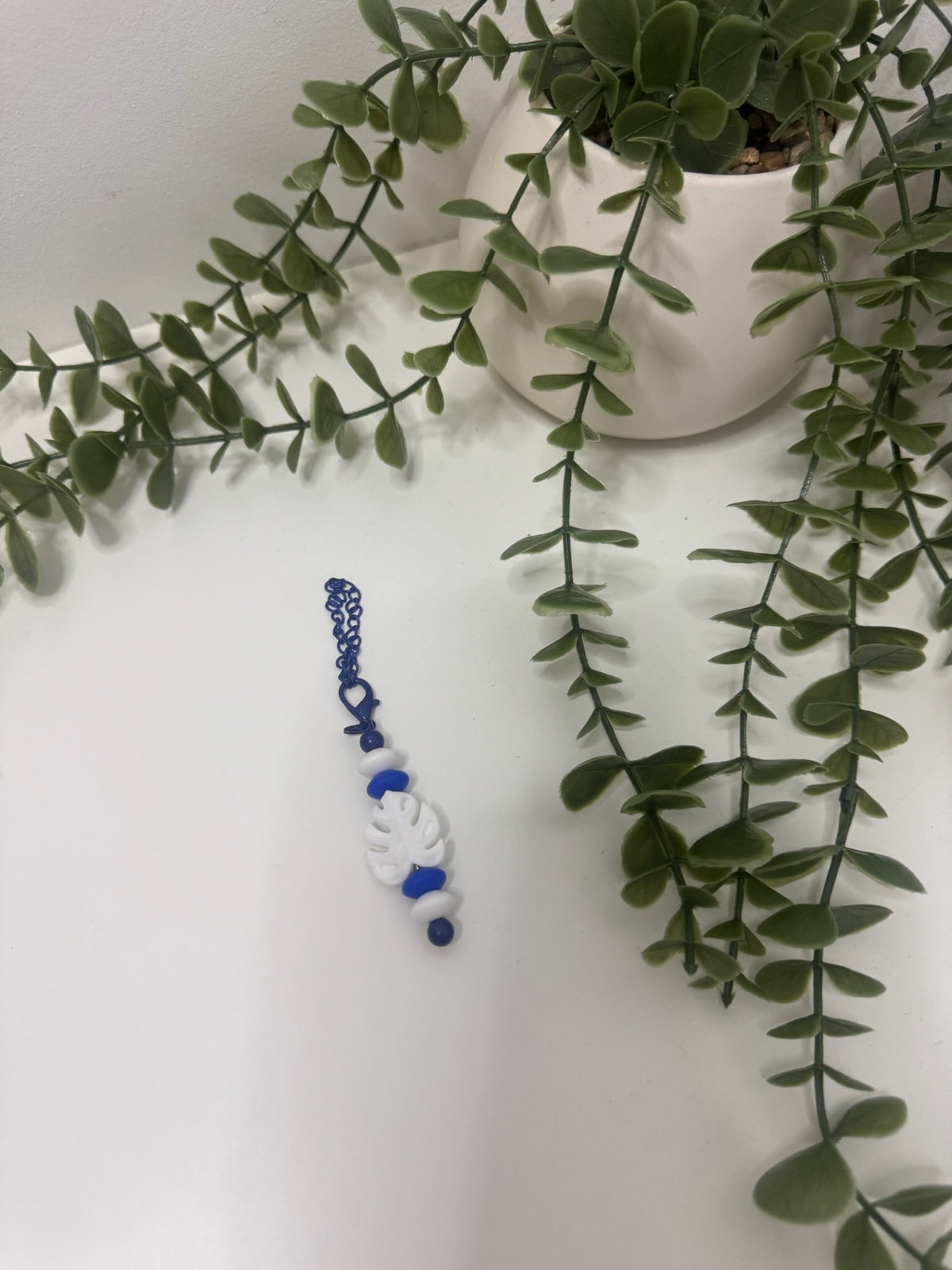 Leaf beaded cup charm