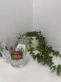 Dad clear glass mug