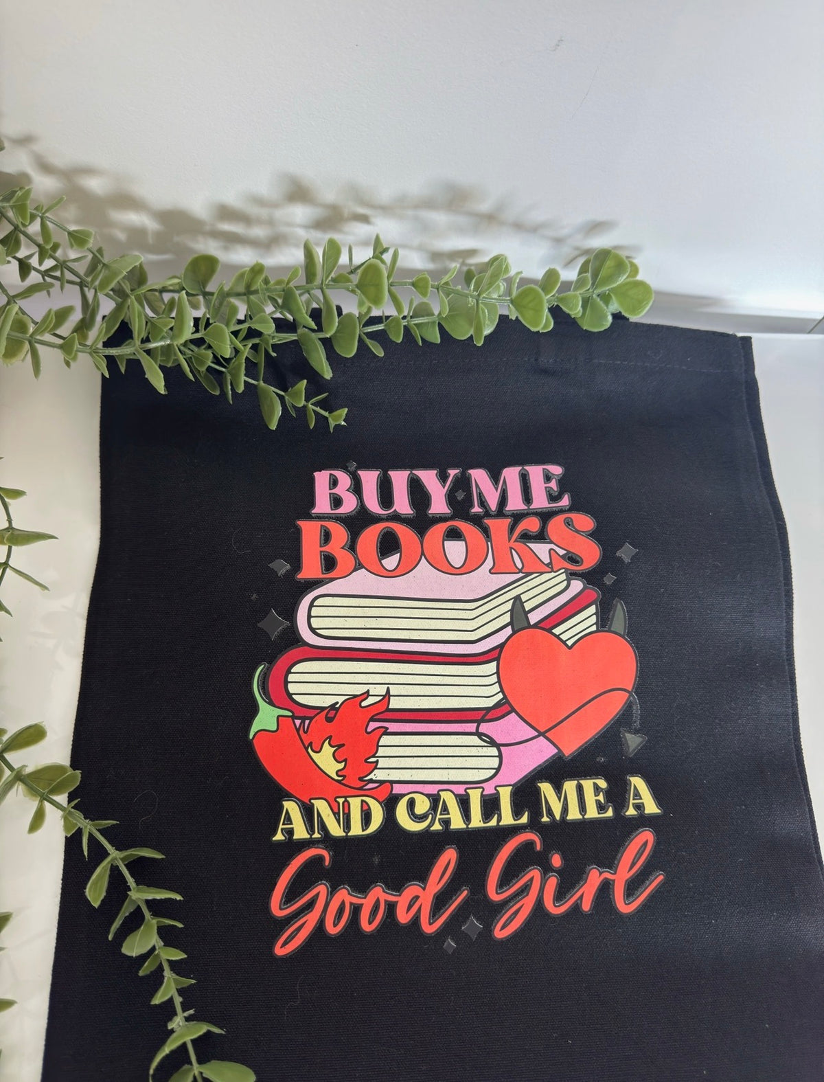 Buy me books tote bag