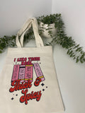 Thick and spicy tote bag