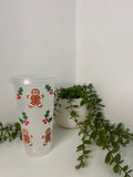 Ginger bread man cold cup 24 oz