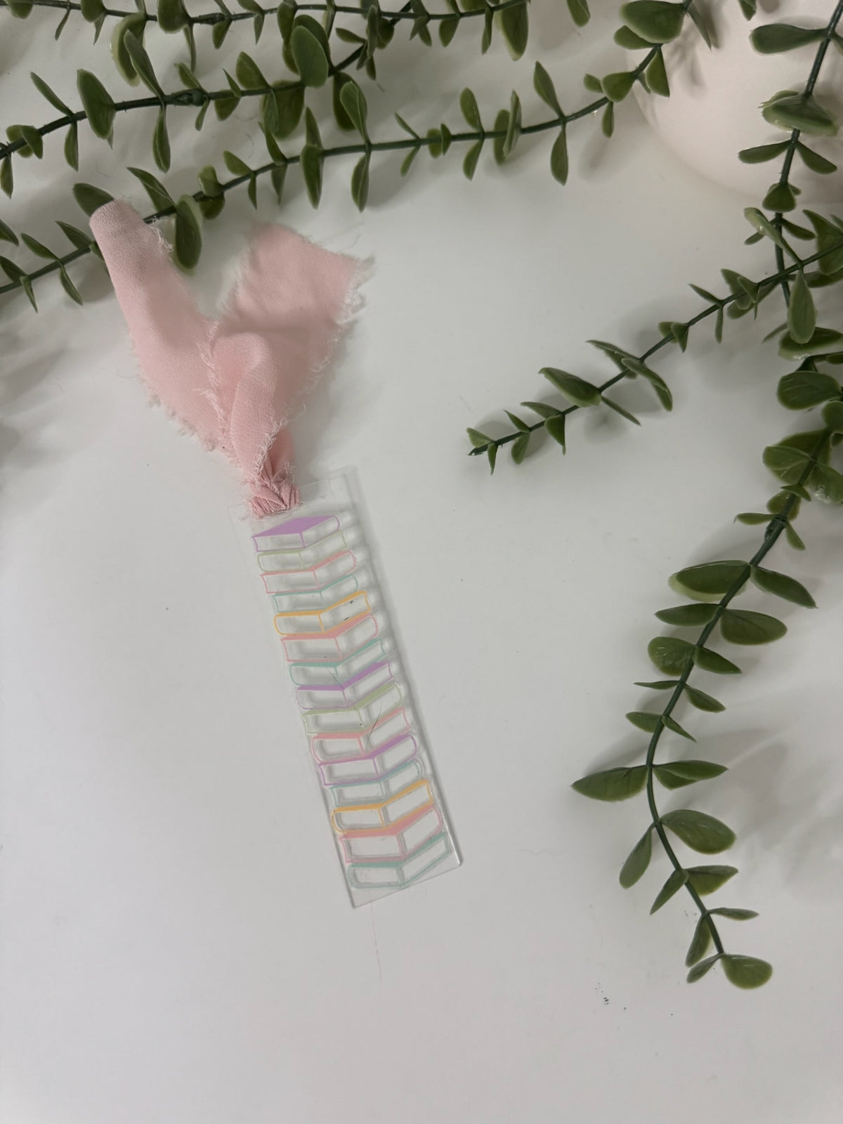Books acrylic bookmark