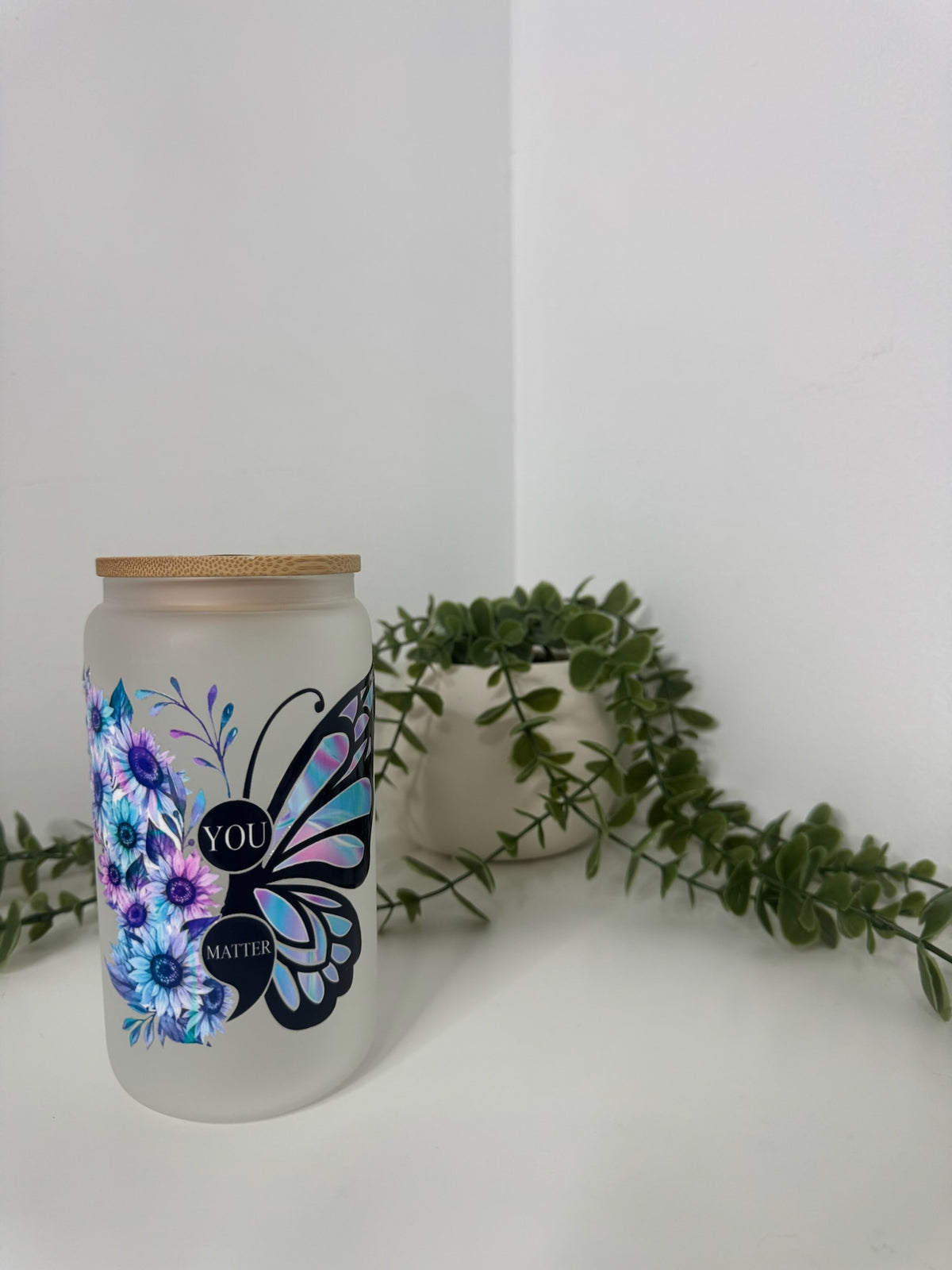 You matter beer can glass