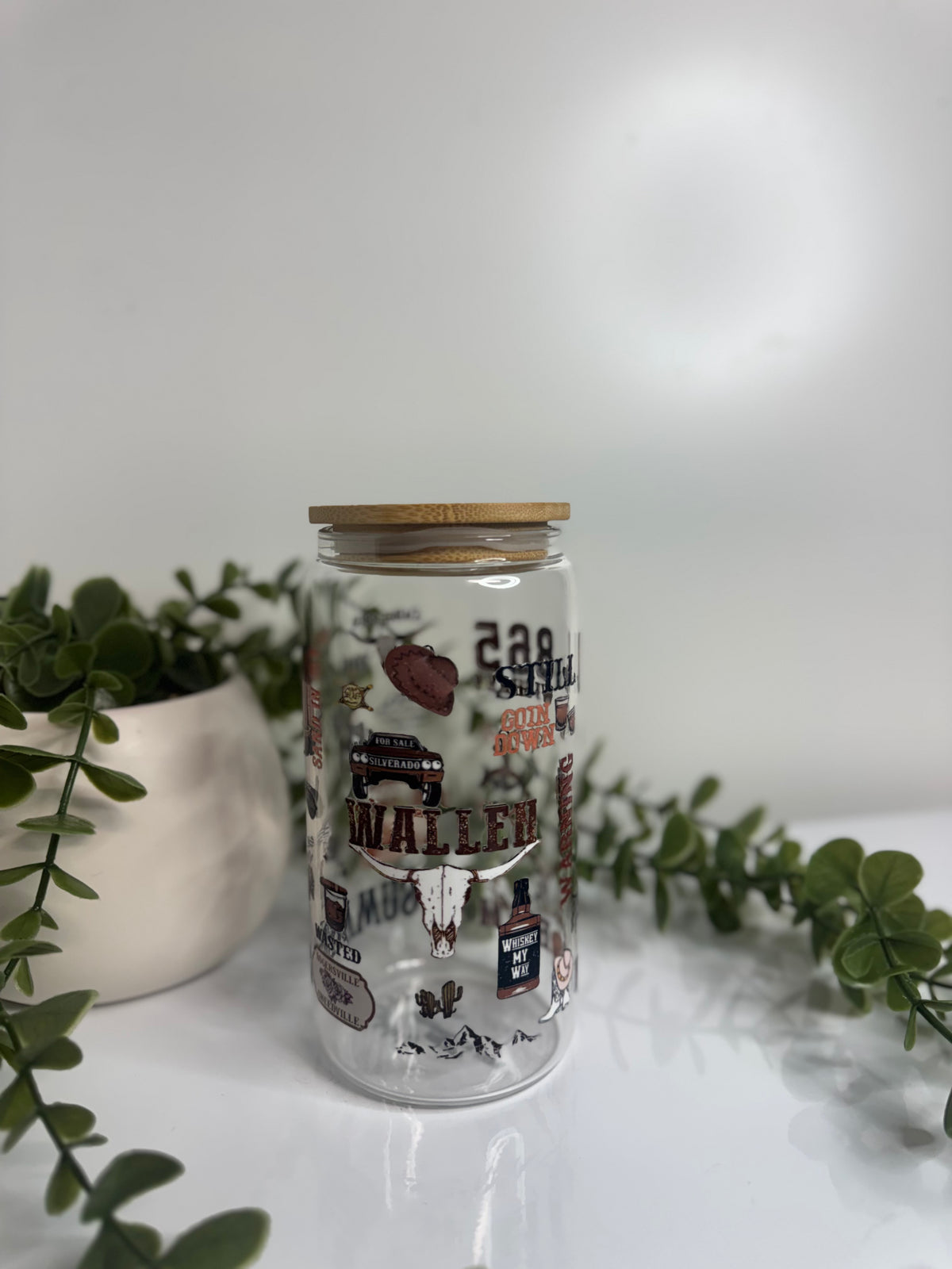 Wallen glass beer can cup