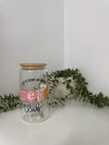Homebody club beer can glass