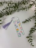 Flowers acrylic bookmark