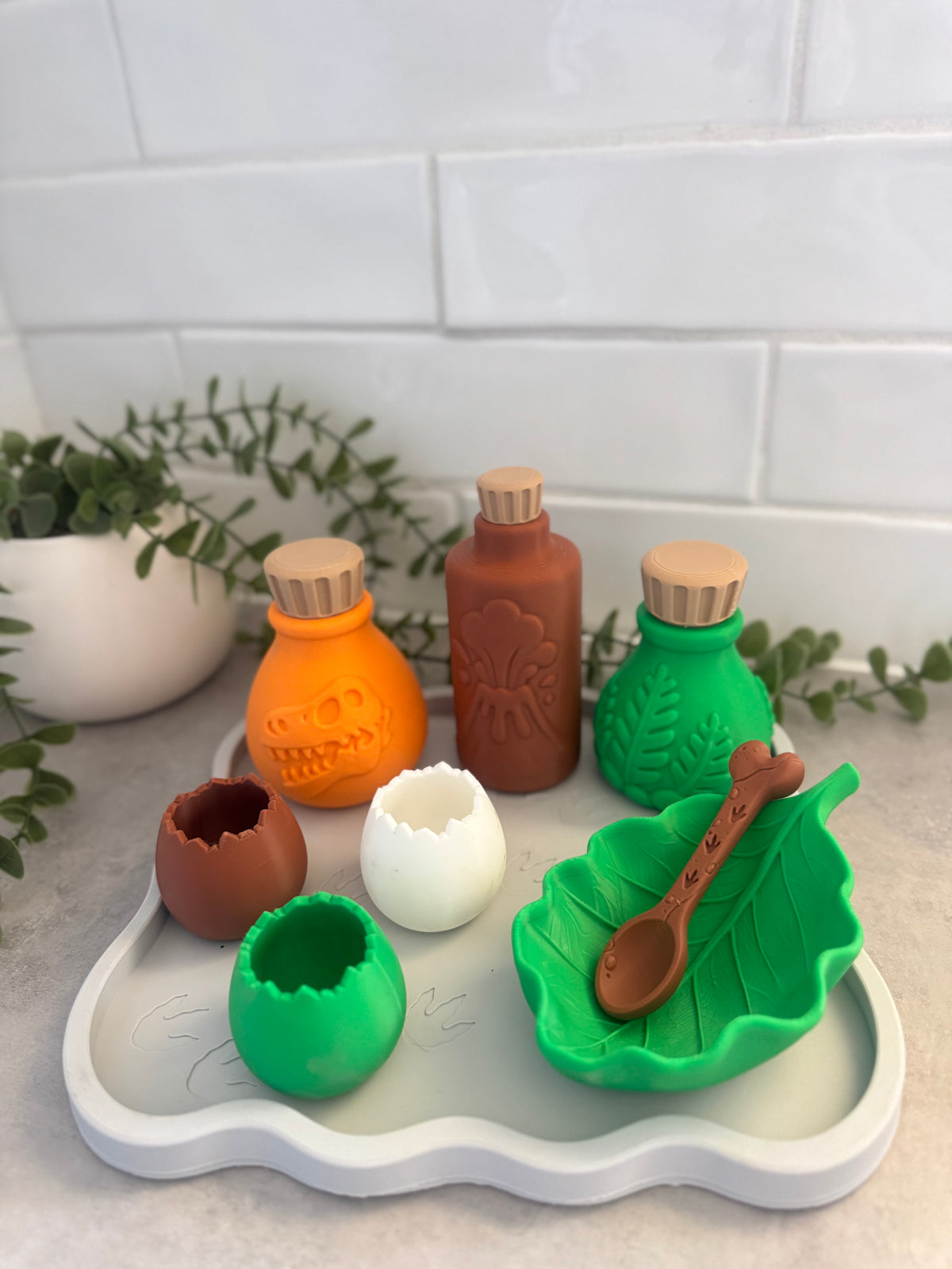 Dinosaur play set