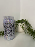 Highland cow acrylic beer can snow globe