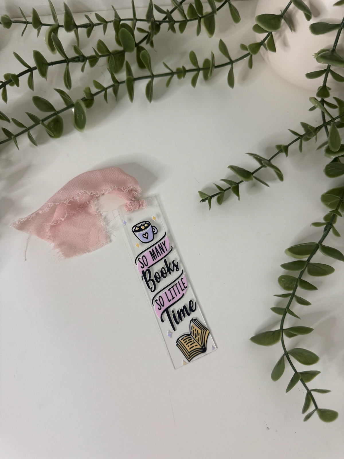So many books acrylic bookmark