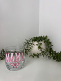 Mama whiskey glass
