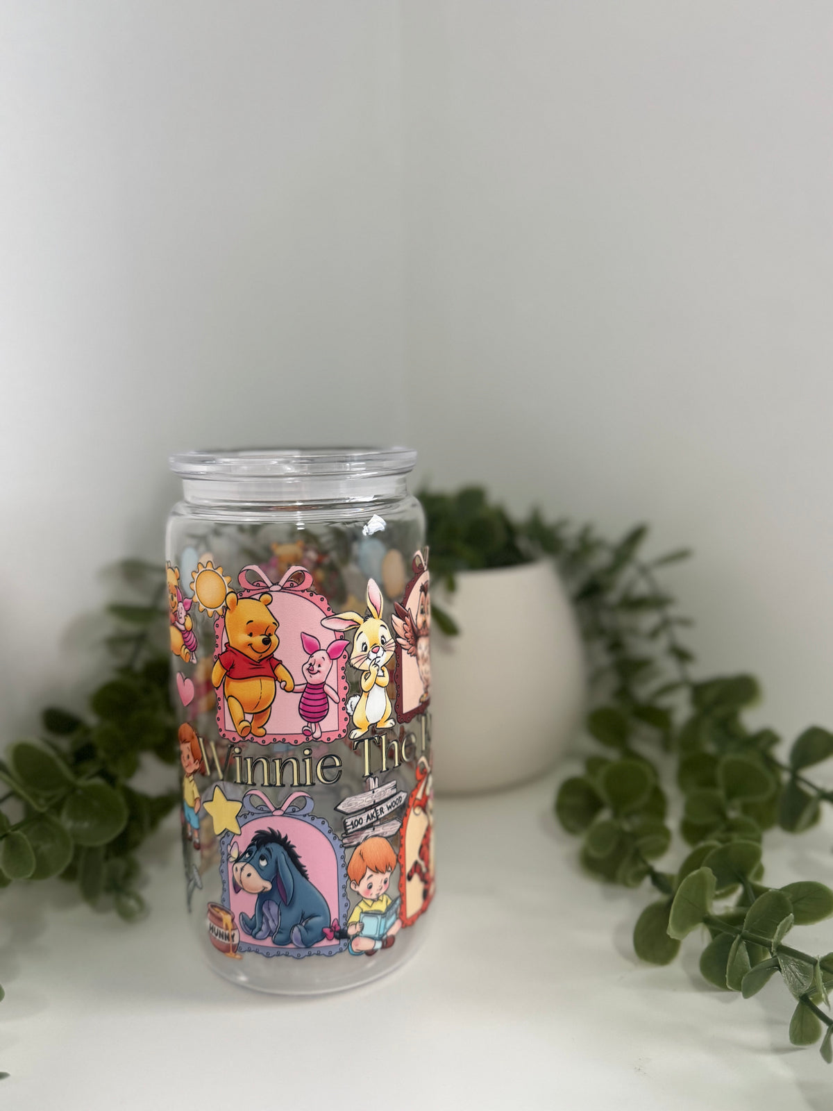 Winnie acrylic beer can cup