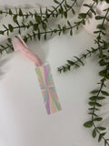 Colourful acrylic bookmark