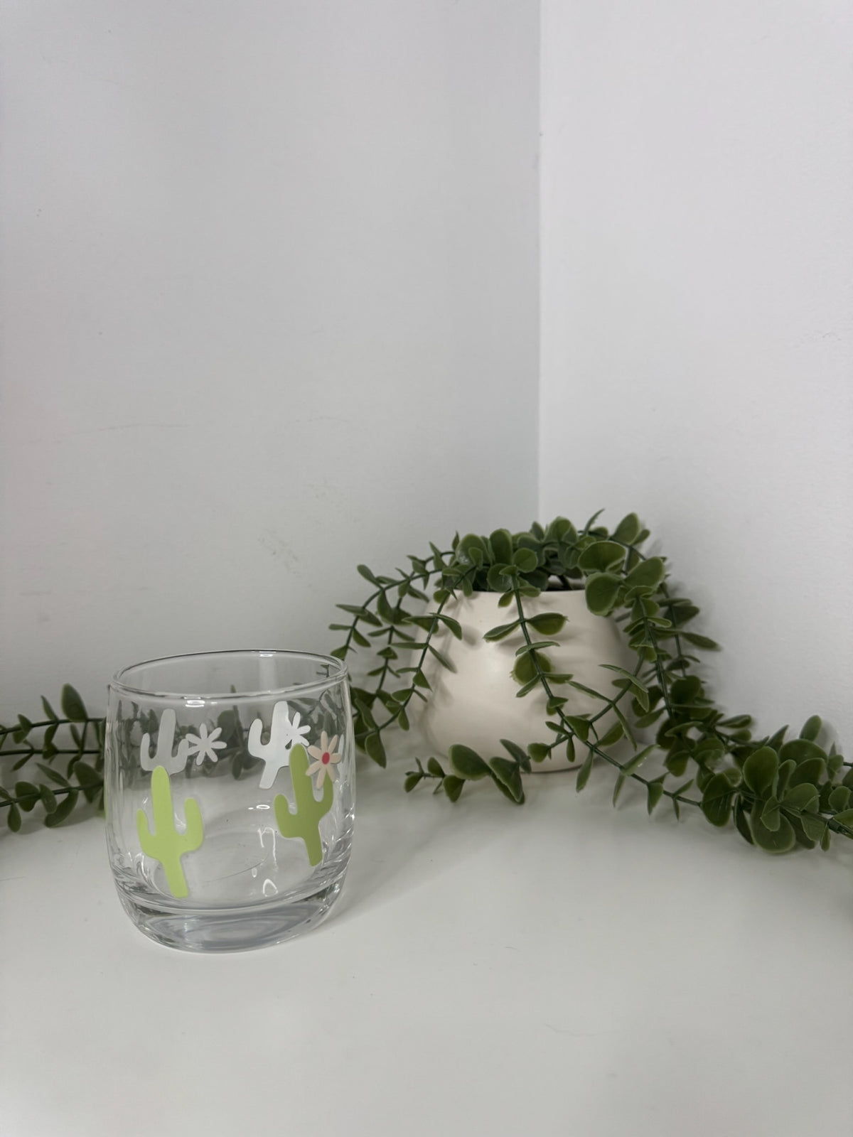 Cactus whiskey glass