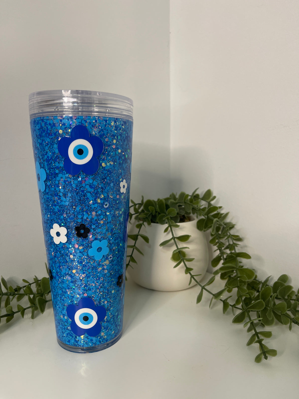Evil eye 24oz Stadium Tumbler snow globe