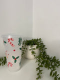 Candy canes and holly cold cup 24oz