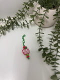 Best teacher ever beaded cup charm