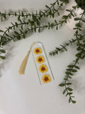 Sunflowers acrylic bookmark
