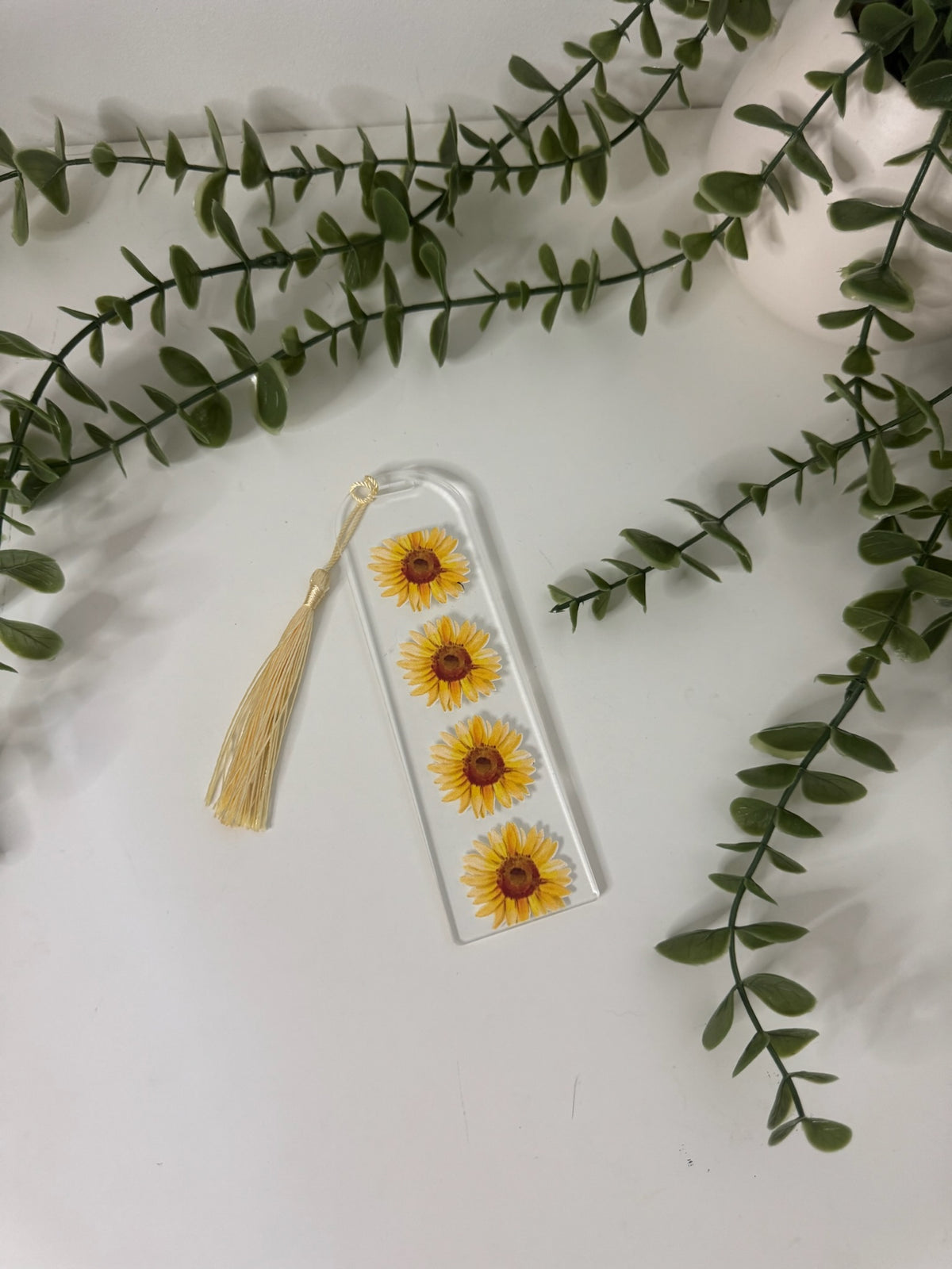 Sunflowers acrylic bookmark
