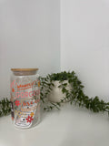 Iced coffee beer can glass