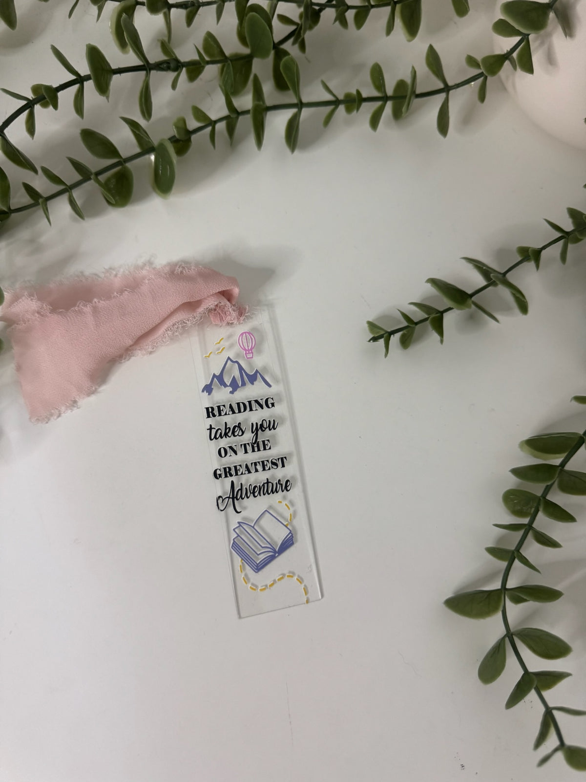 Reading takes you acrylic bookmark