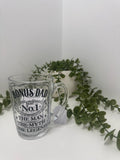 Bonus dad clear glass mug