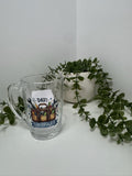Dad clear glass mug