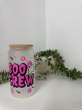 Boo crew beer can glass