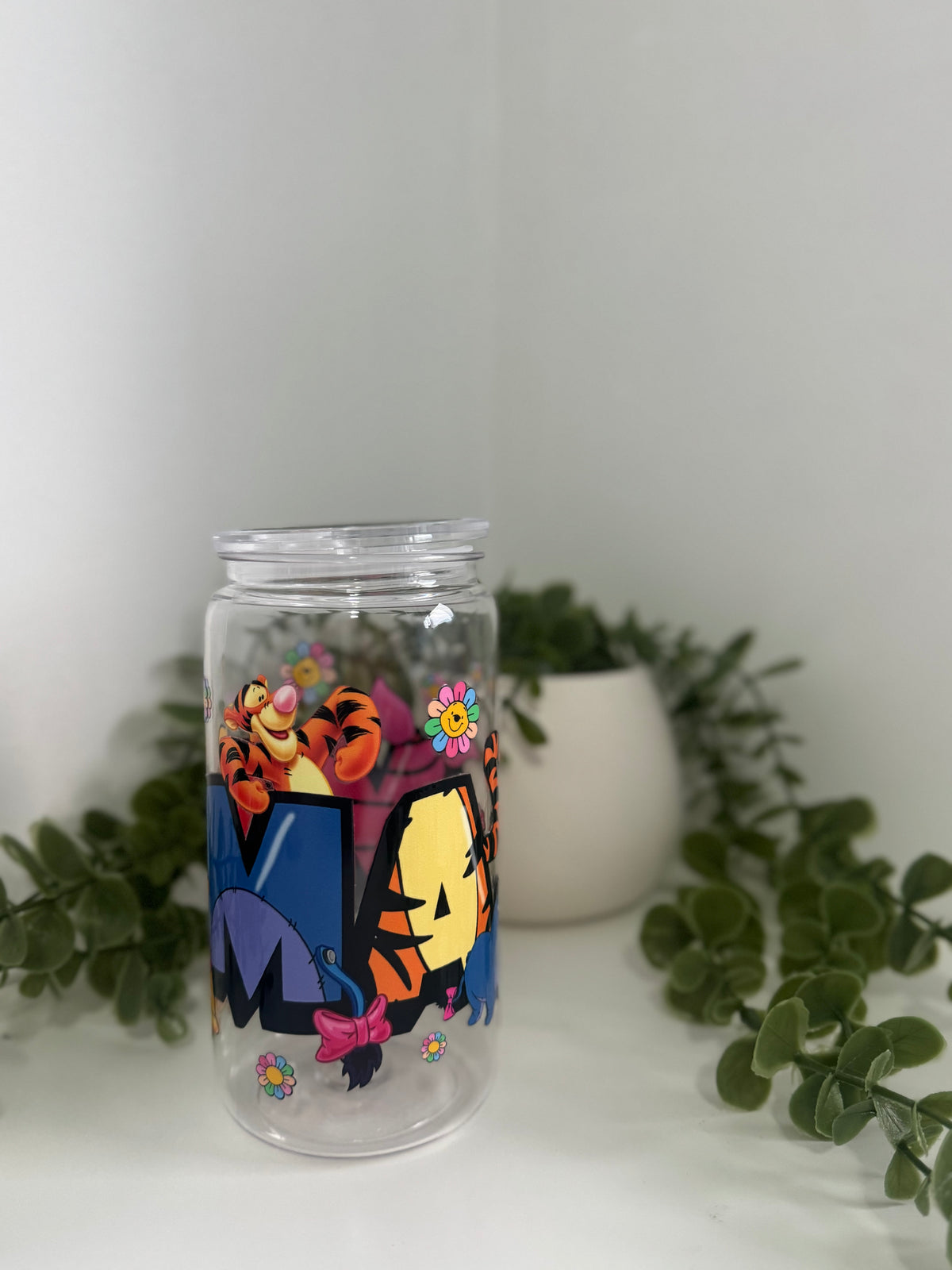 Mama and Winnie acrylic beer can cup