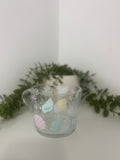 Seashells clear glass mug