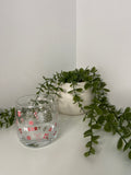 Merry christmas whiskey glass