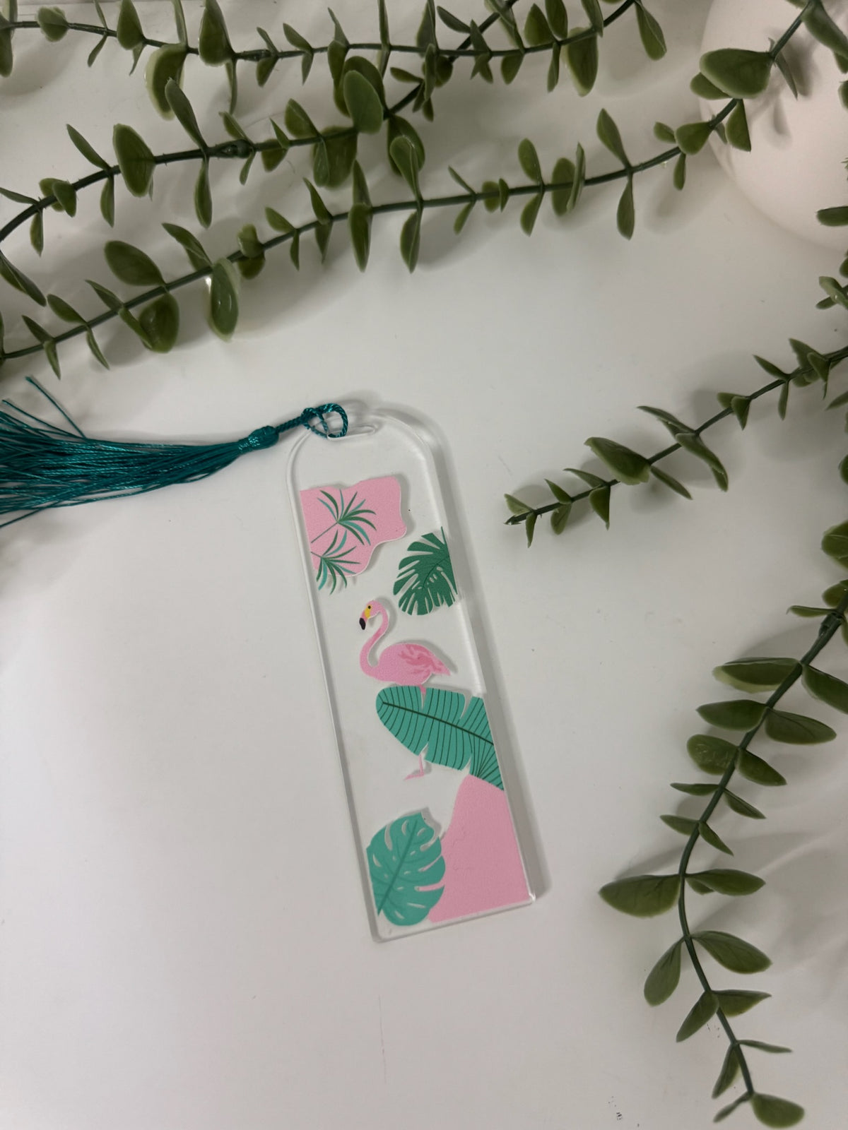 Flamingo acrylic bookmark