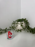 Red care bear shot glass