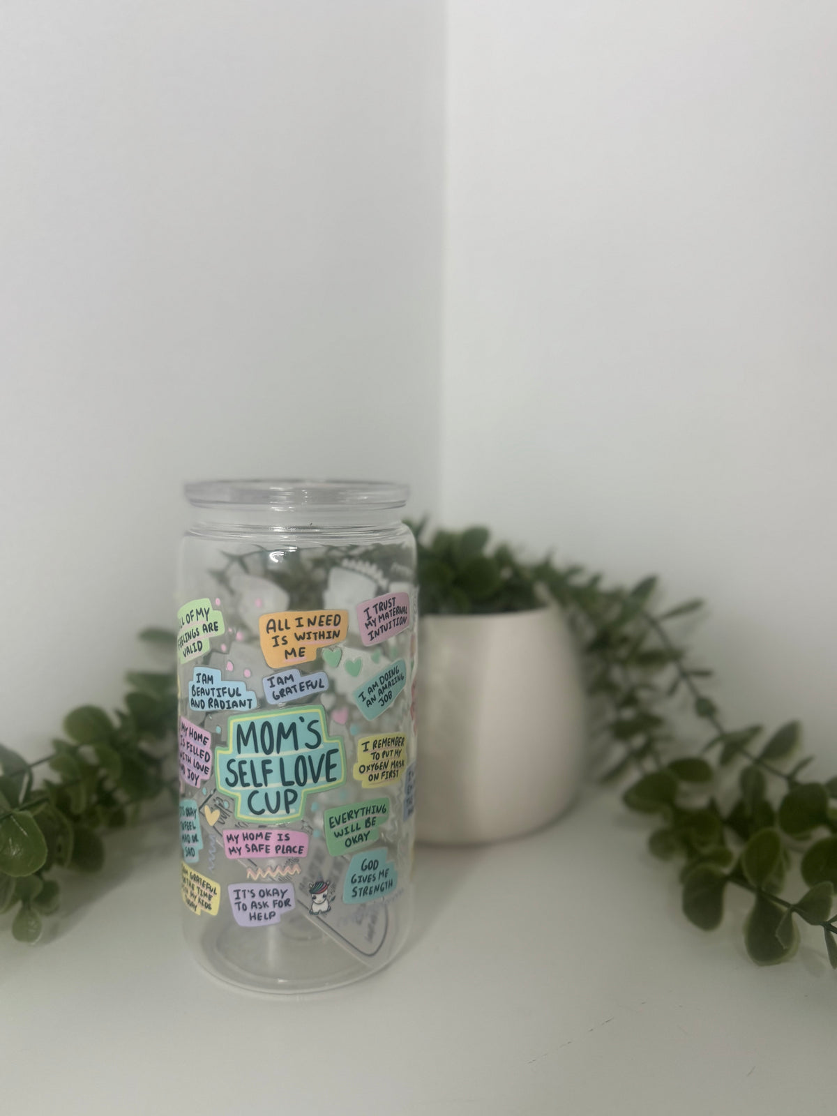 Mums self love acrylic cup