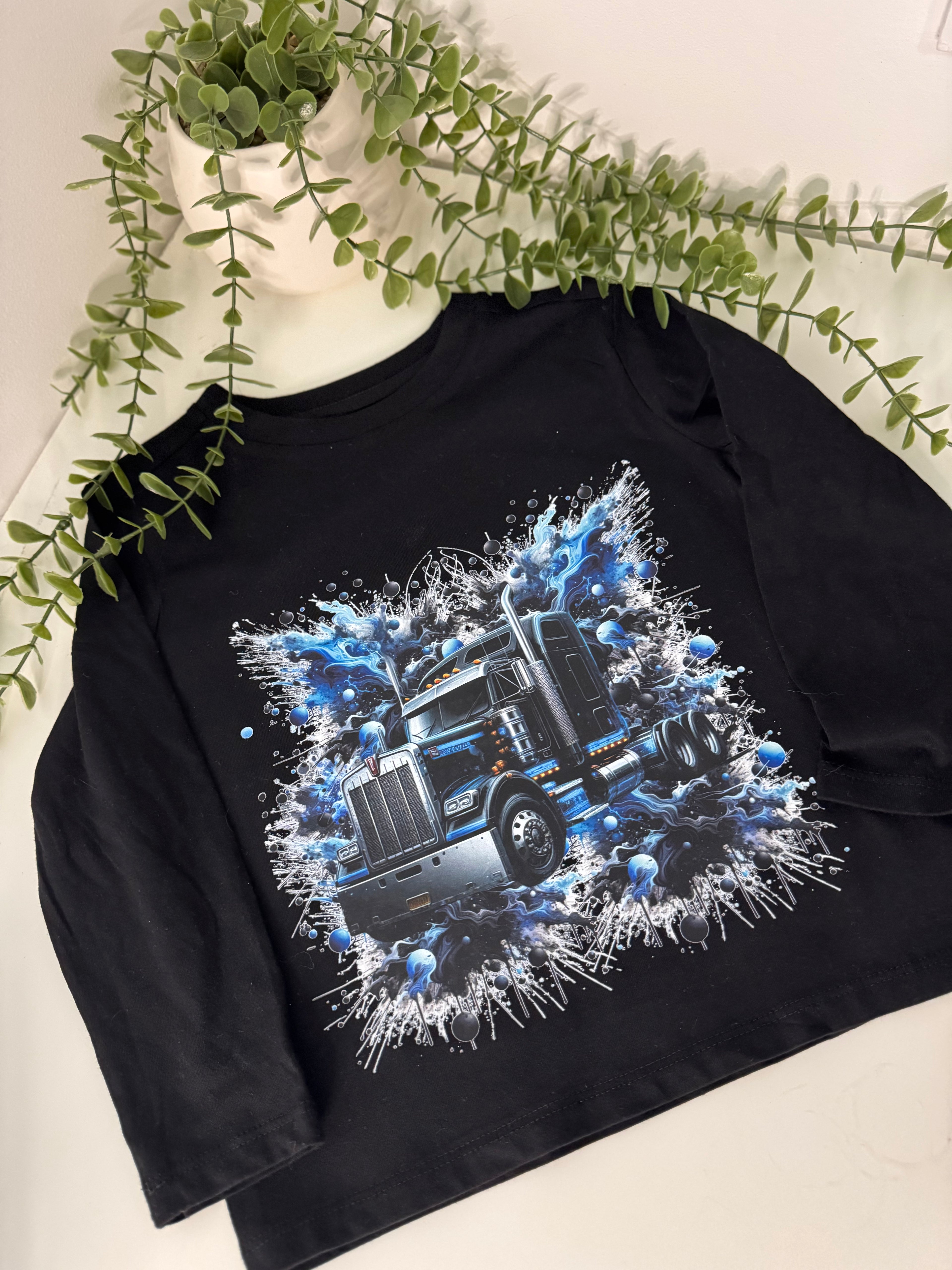 Blue truck kids T-shirt
