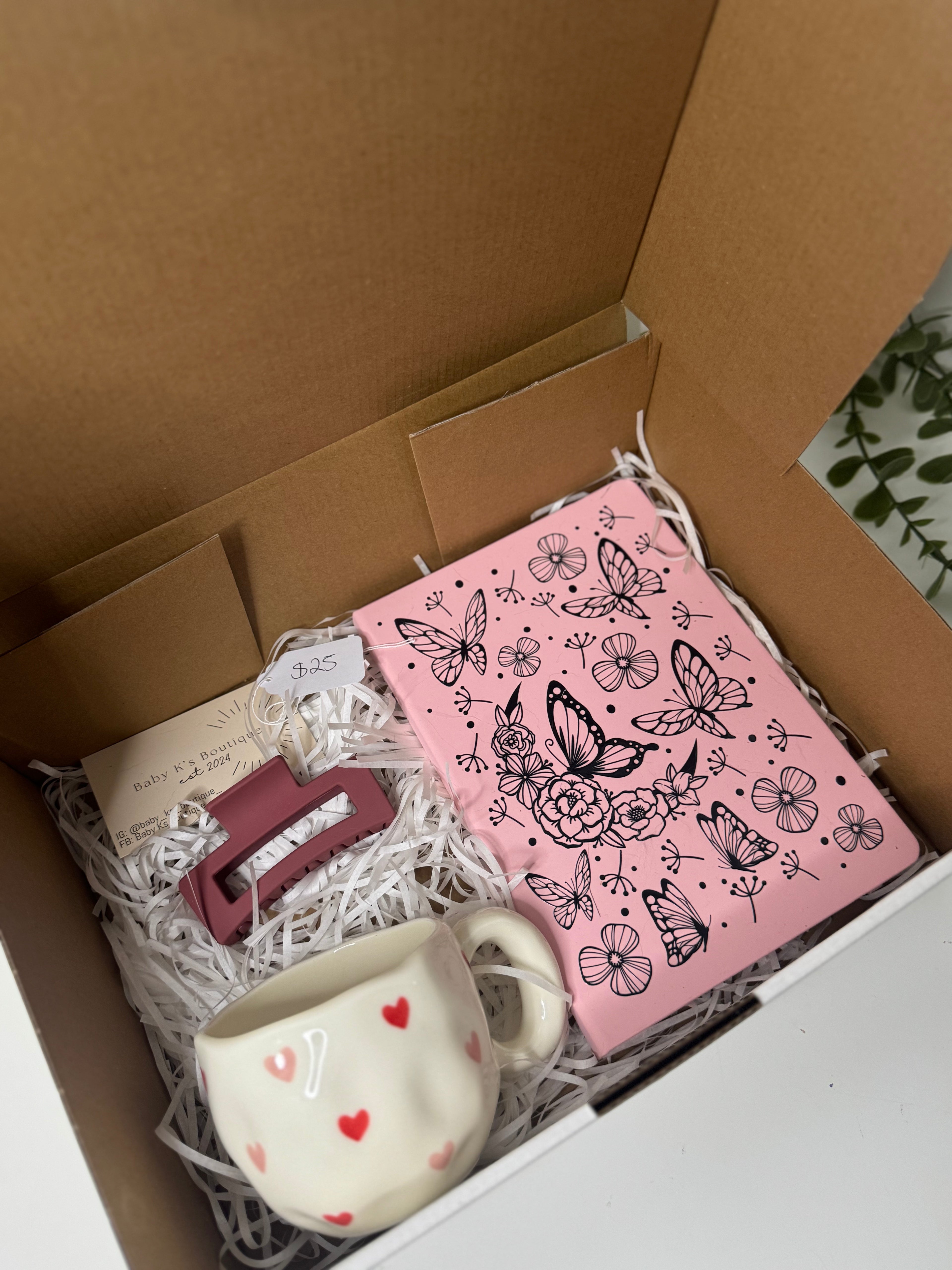Butterfly notebook gift box