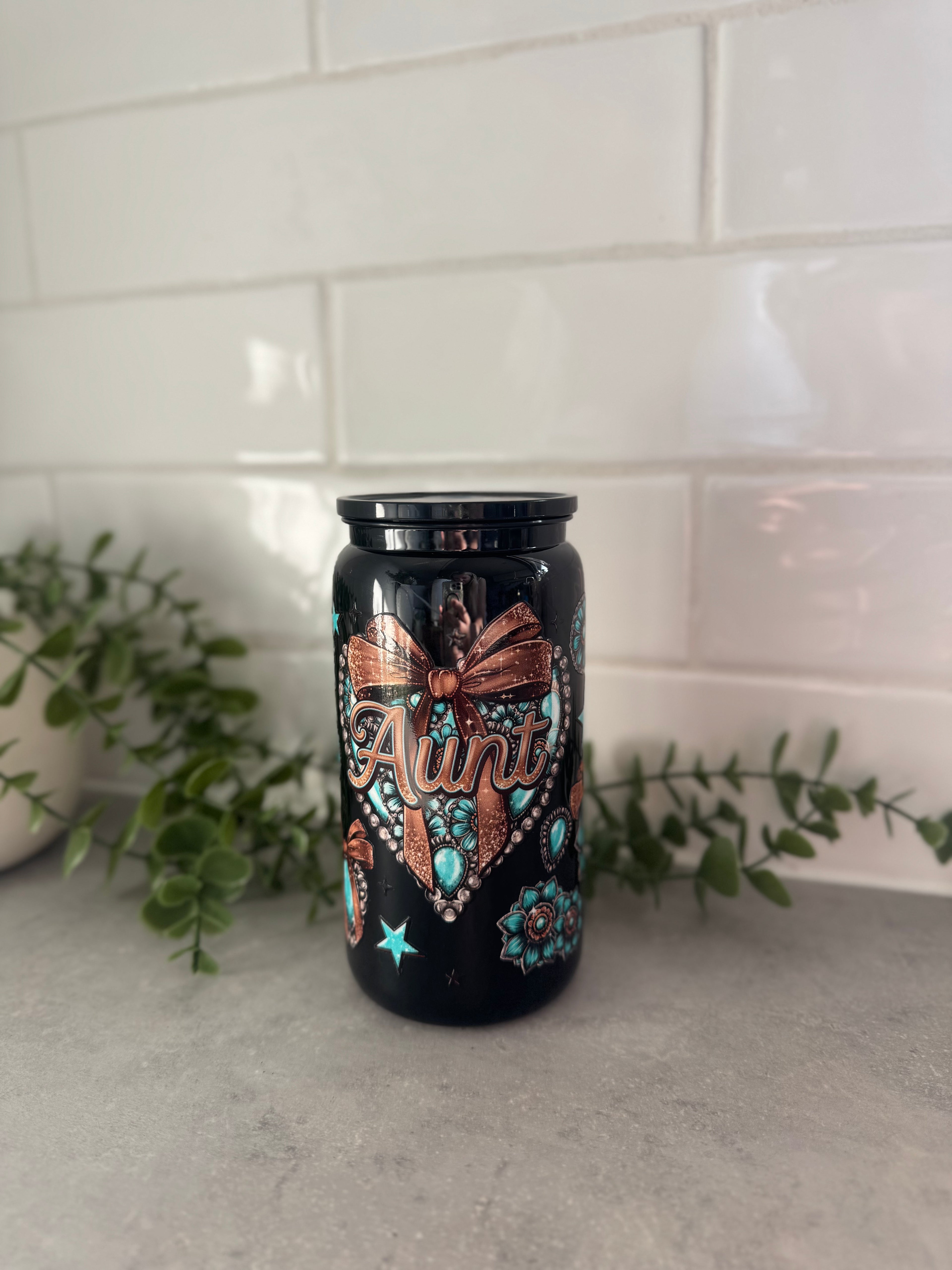 Aunt acrylic beercan cup