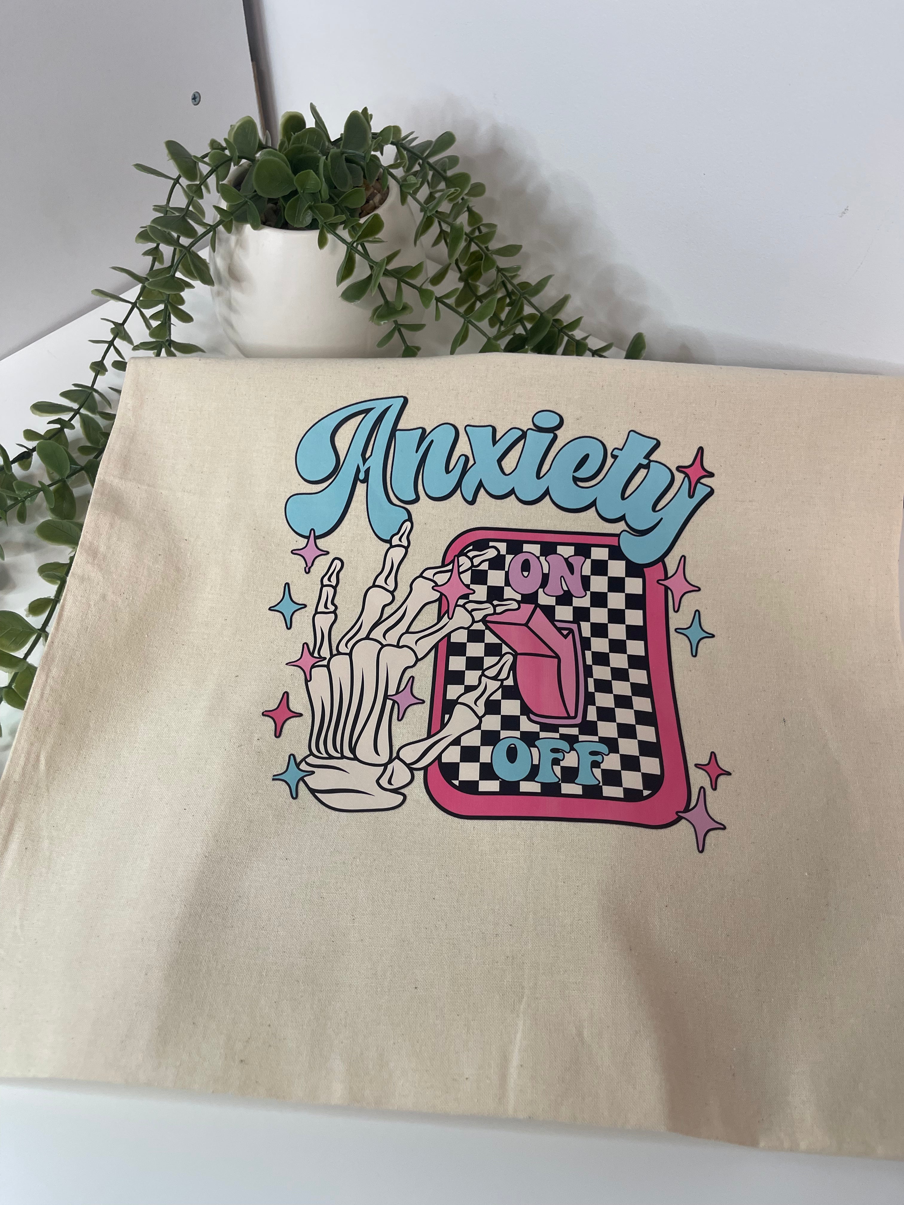 Anxiety tote bag