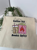 I like my coffee icy tote bag