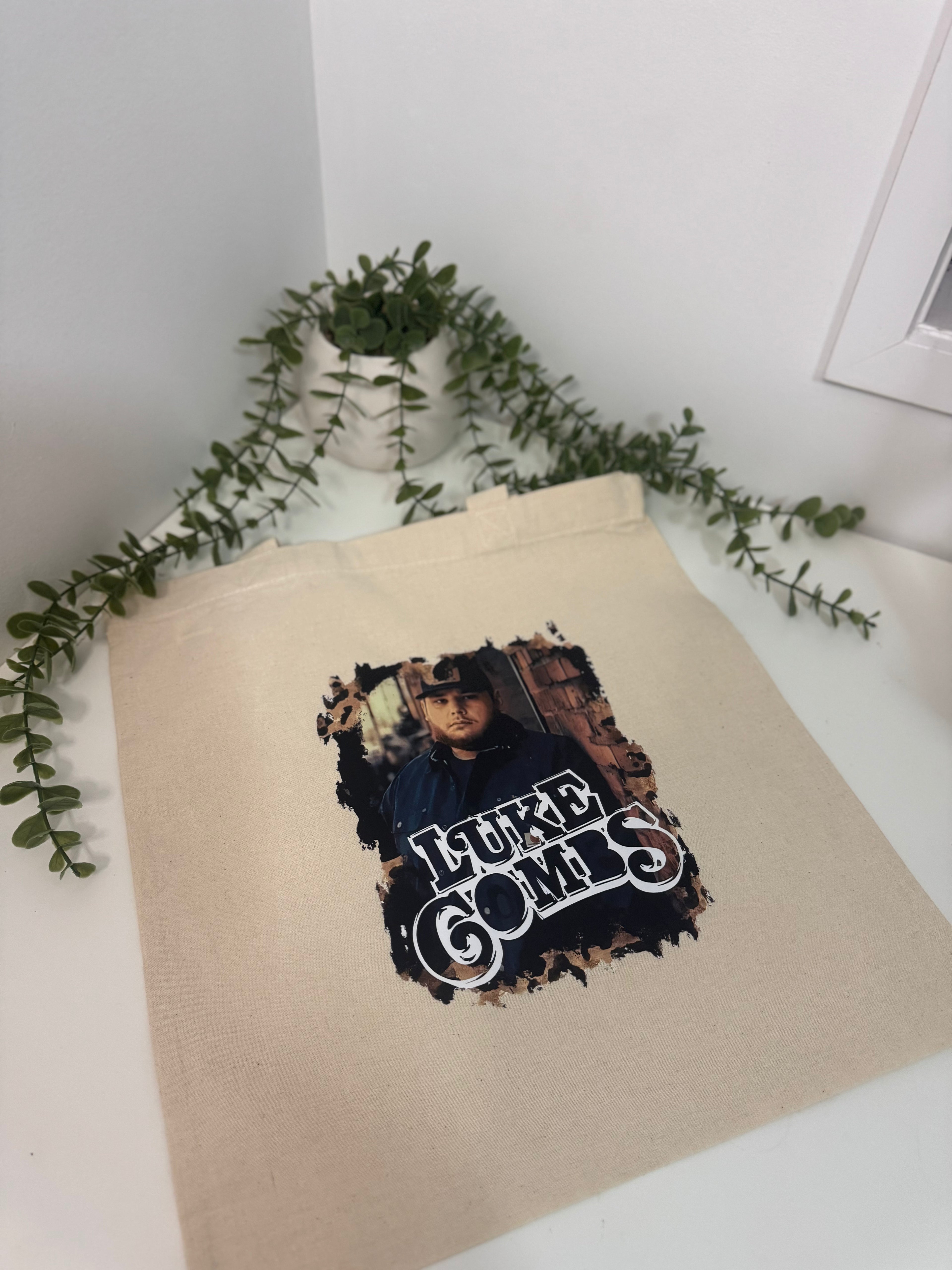 Luke Combs tote bag