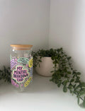 Mental breakdown glass beer can cup
