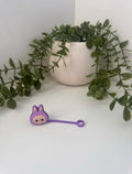 Labubu silicone straw topper