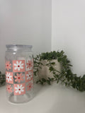 Flowers acrylic beer can cup