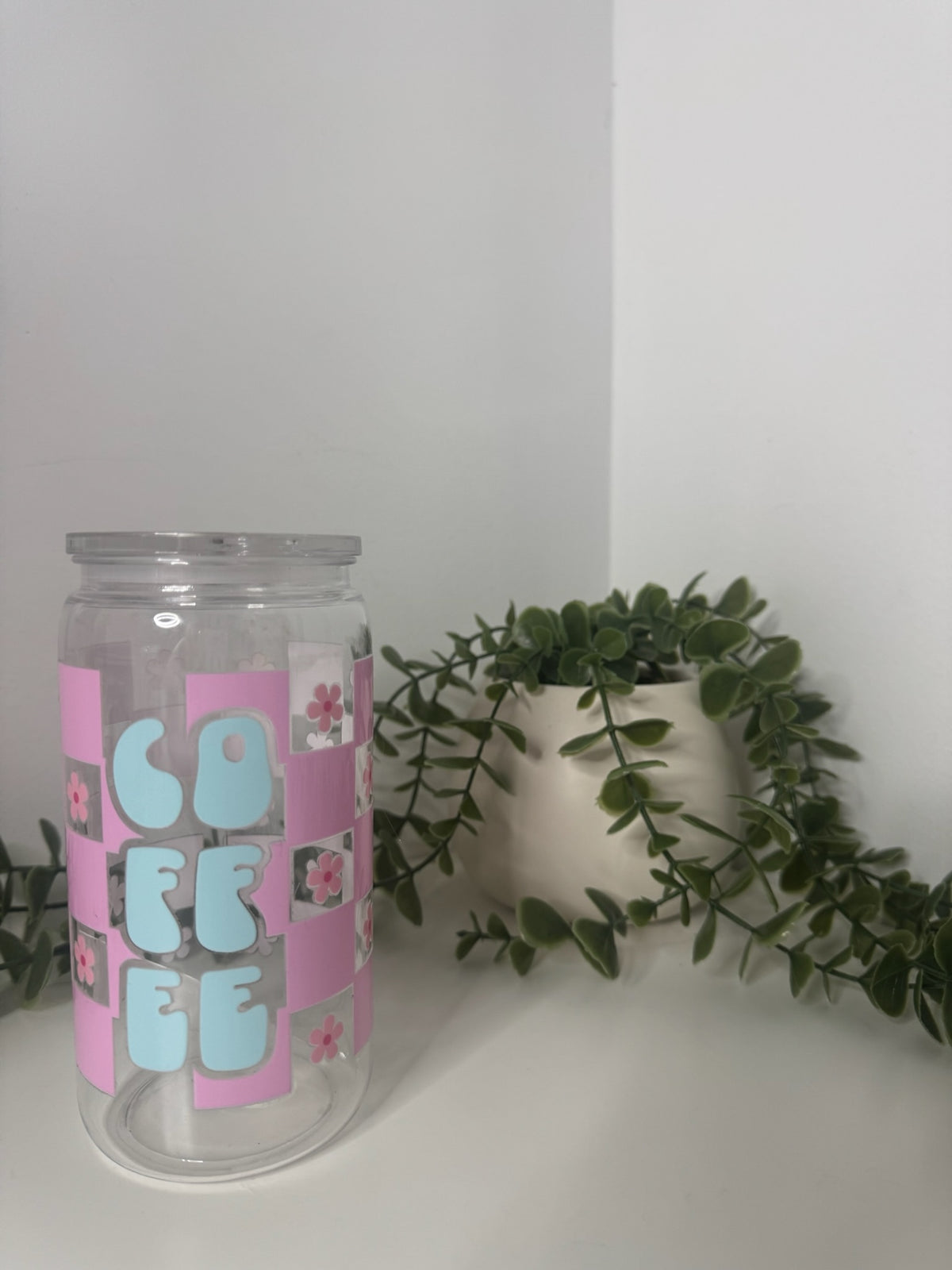 Coffee acrylic beer can cup
